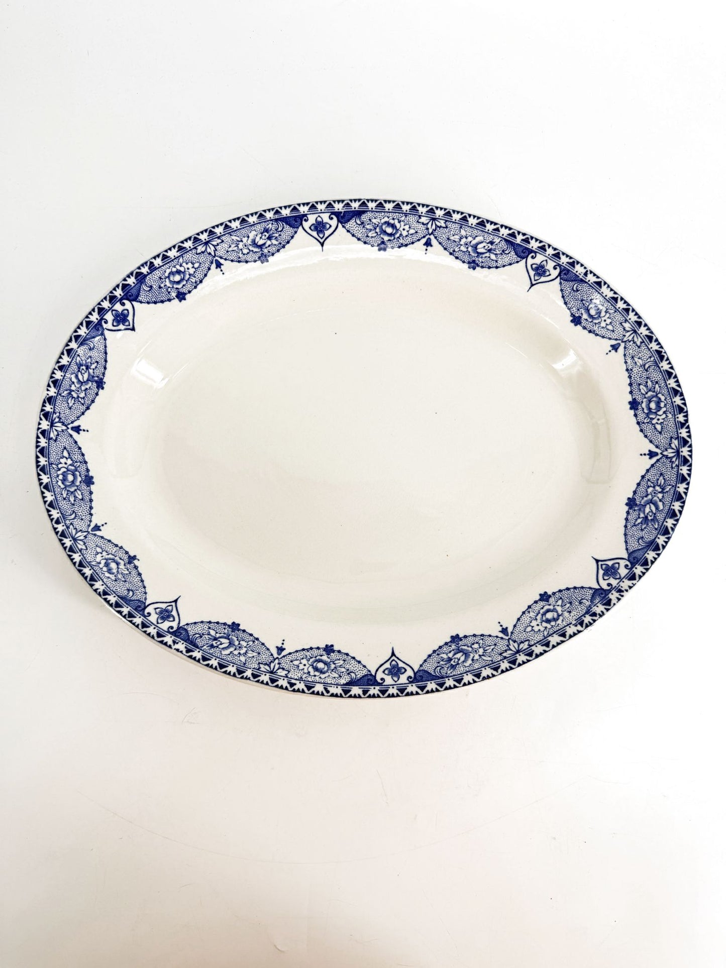SUTHERLAND White & Blue Empire Ware Platter