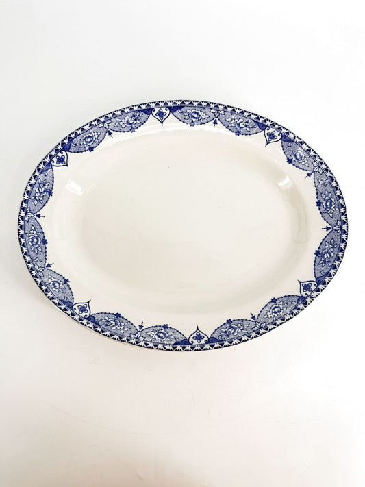 SUTHERLAND White & Blue Empire Ware Platter