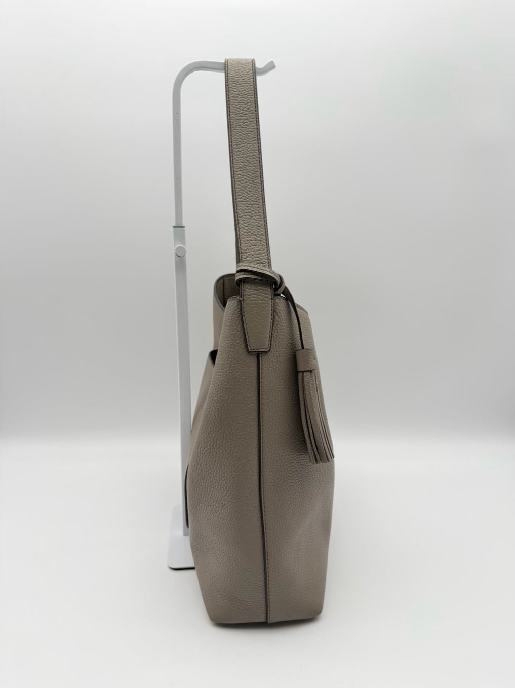 TORY BURCH Taupe Leather Purse