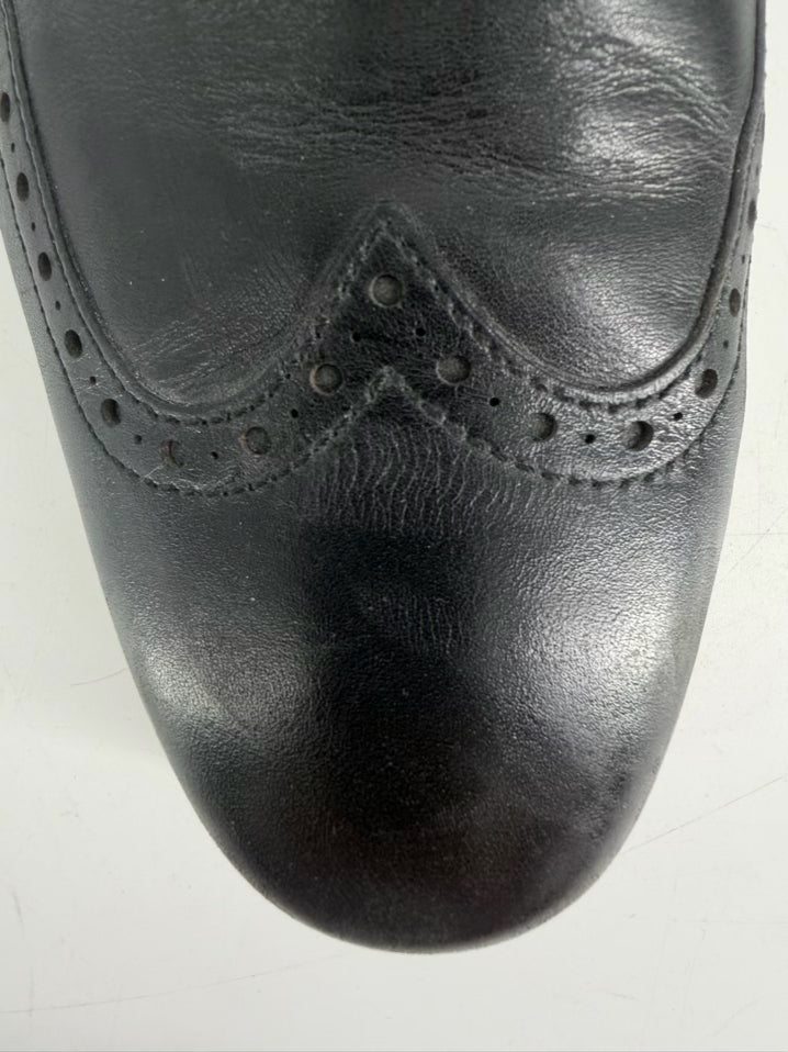 COLE HAAN Size 10 Black Leather Casual Shoes