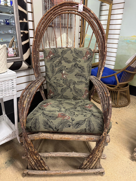 Twig Chair w/ Chipmunk Cushions