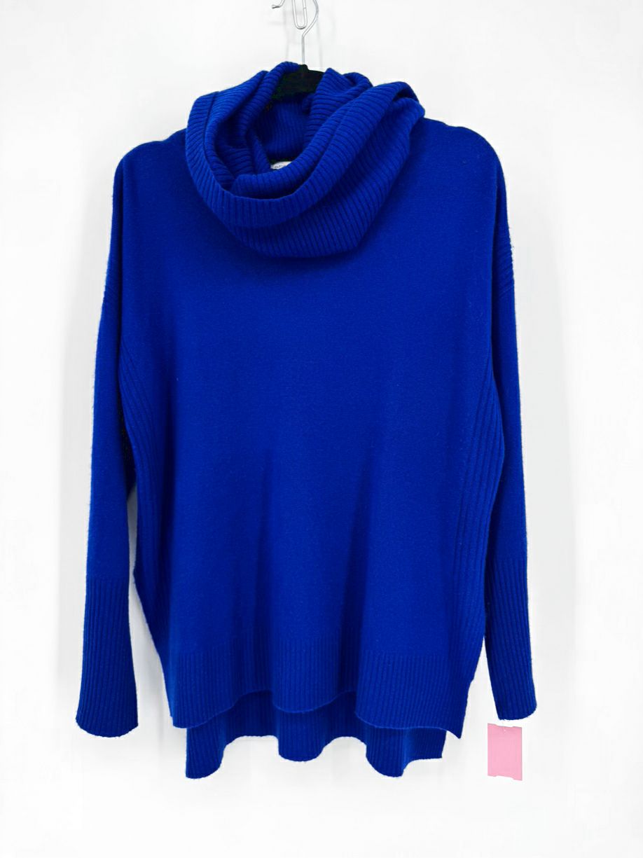 DIANE VON FURSTENBERG Size M Cobalt Cashmere Cowl Neck Sweater