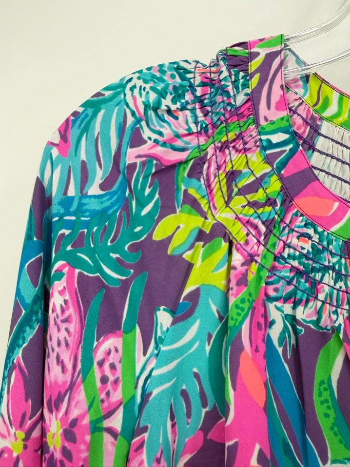 LILLY PULITZER Size M Purple Print Dress NWT