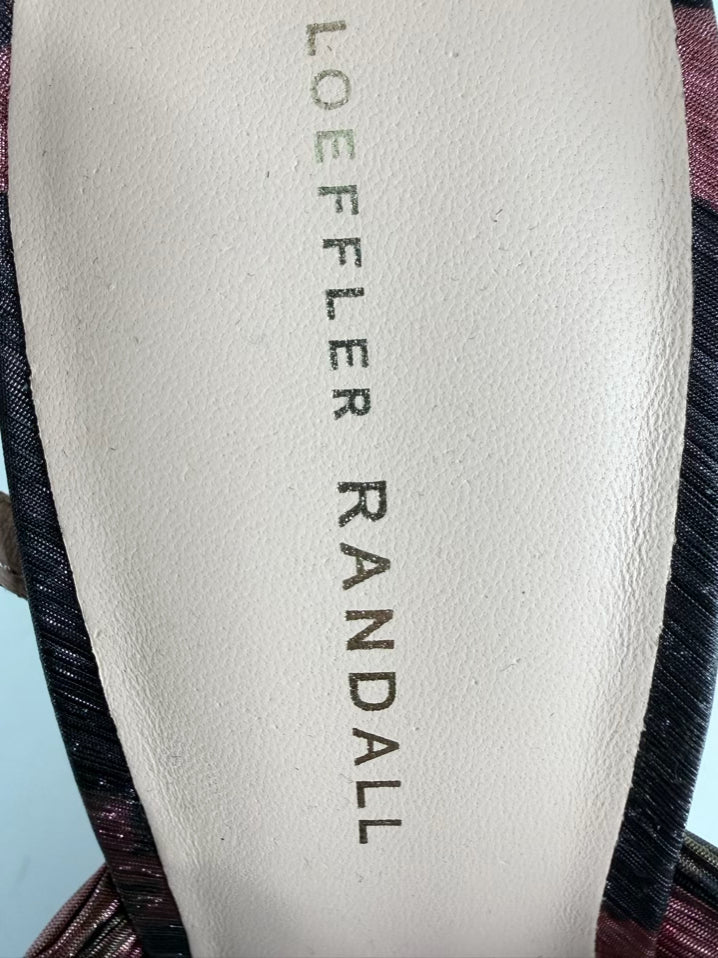 LOEFFLER RANDALL Size 9 Black & Pink Heels