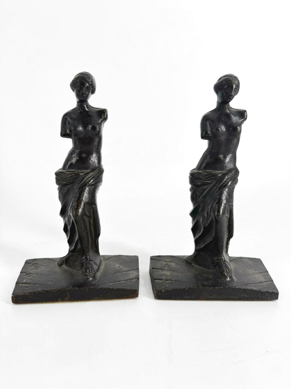 Black Iron Venus De Milo Pair of Book Ends