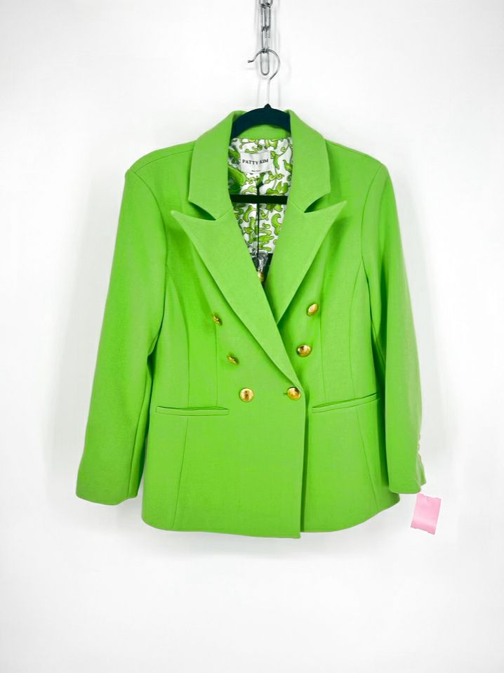 PATTY KIM Size M Lime Blazer NWT