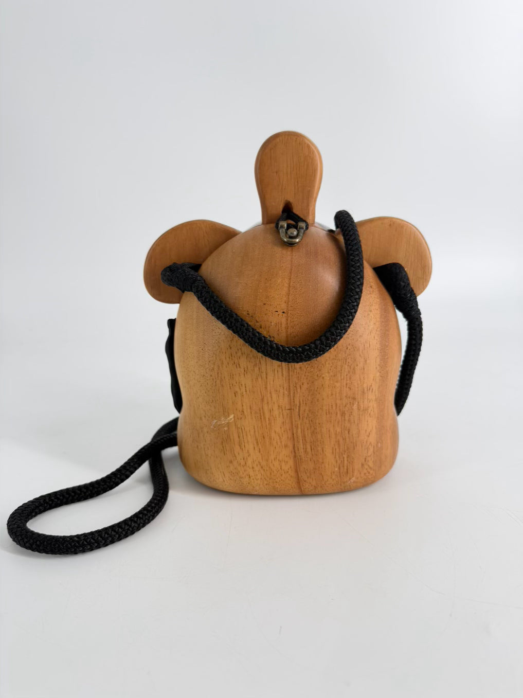 TIMMY WOODS Handmade Brown Wood Turtle Evening Bag