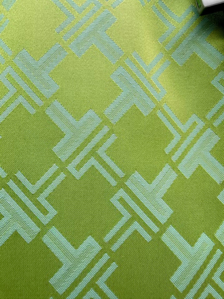 TUMI Green Nylon Monogram Tote Bag