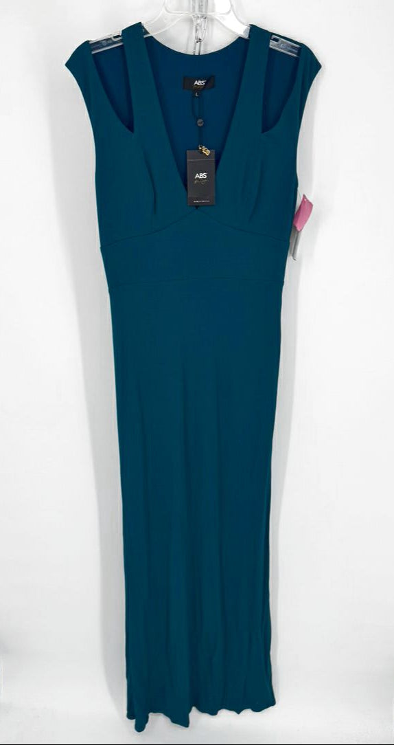 ABS Size L Teal Gown NWT