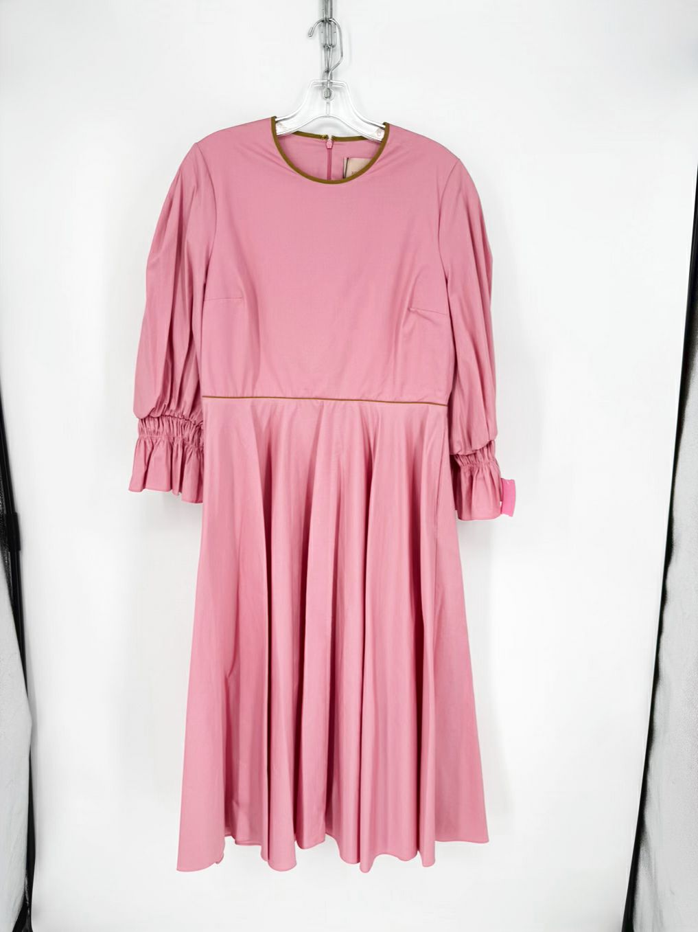 ROKSANDA Size Wmn's 14 Pink Balloon Sleeve Midi-Dress