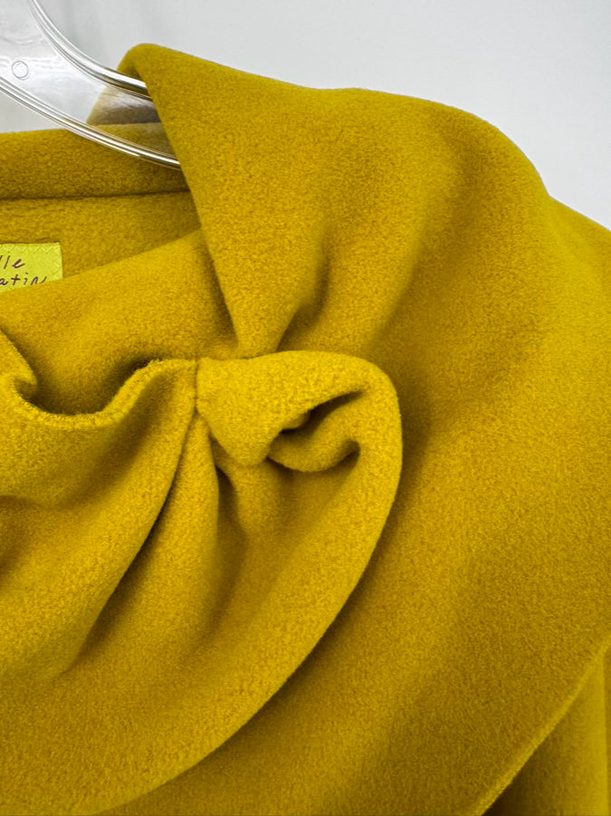 GISELLE SHEPATIN Size XS Mustard Origami Top