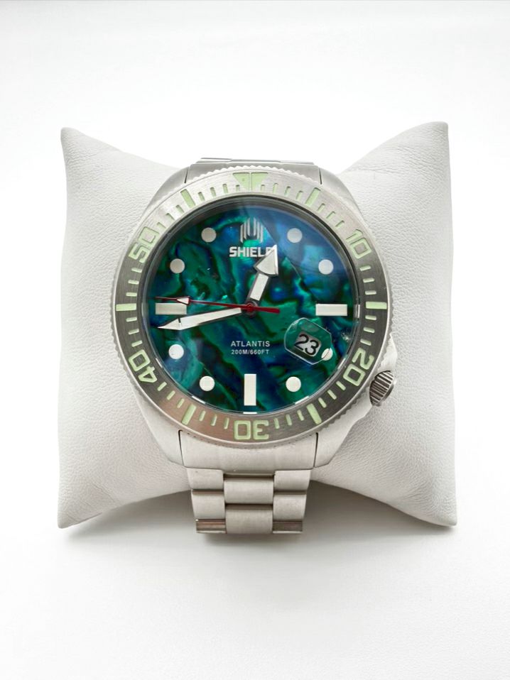 SHIELD ATLANTIS Abalone Stainless Steel Automatic Watch