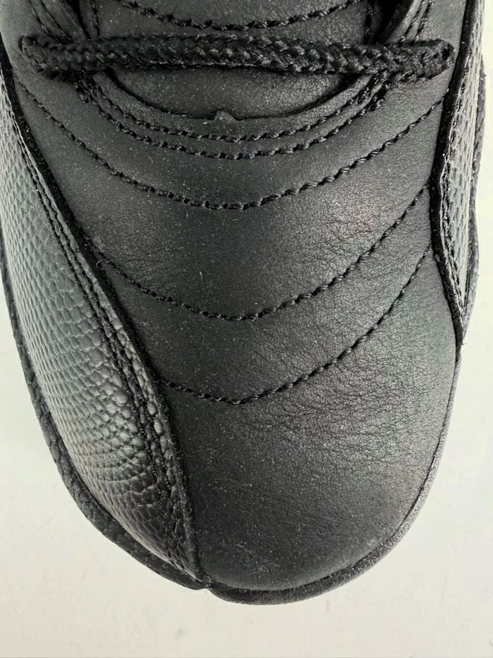 NIKE AIR JORDAN 12 Retro Black Taxi Size Men's 11.5 Black & Yellow Sneakers