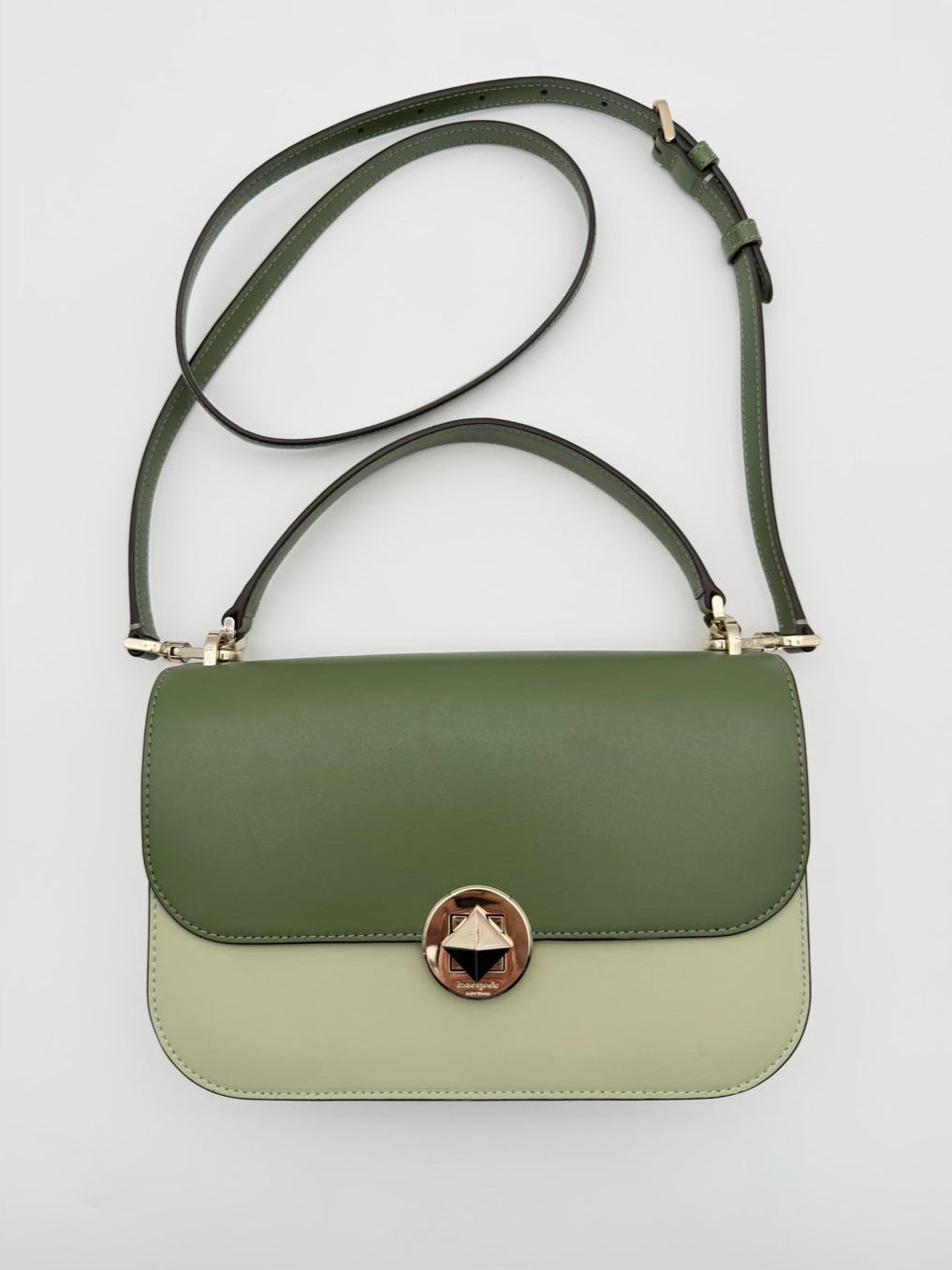 KATE SPADE Audrey Flap Mint Leather Crossbody Bag