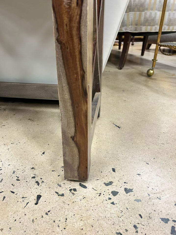 Light & Dark Wood End Table