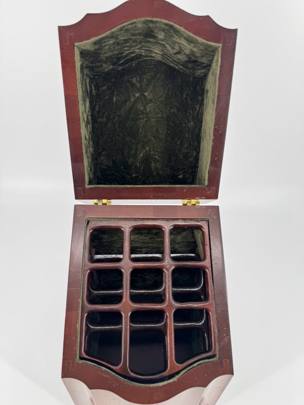 Wood Medallion Inlay Knife Box