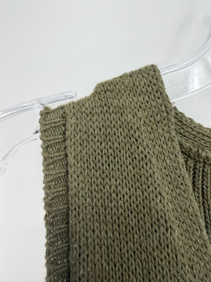 MHL Wmn's Size XS Green Linen Blend Vest
