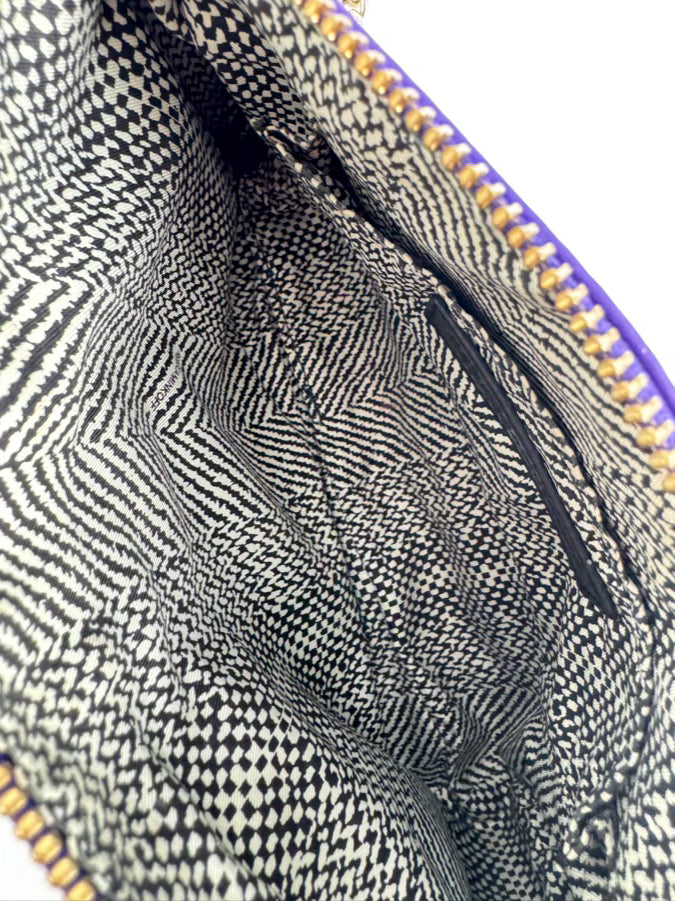 REBECCA MINKOFF Violet Leather Crossbody Bag