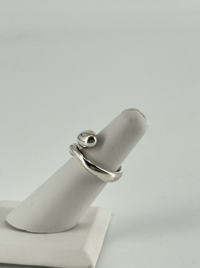 TIFFANY & CO. ELSA PERETTI STERLING SILVER Teardrop Ring