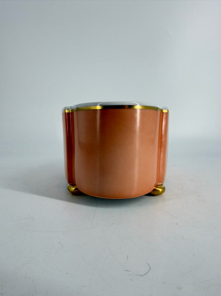 MOTTAHEDEH Peach Ceramic Vista Alegre Bowl