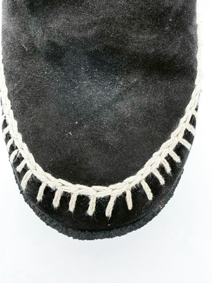 LAIDBACK LONDON WMNS Size 39 Black & White Crochet Detail Booties