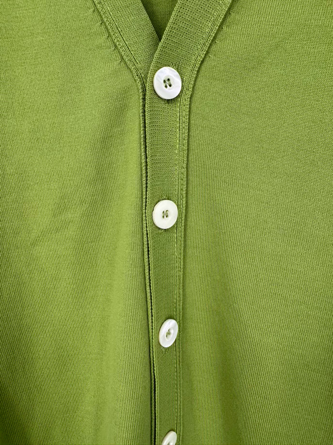 CESARE ATTOLINI NAPOLI Size 50 Green Wool Buttonup Cardigan