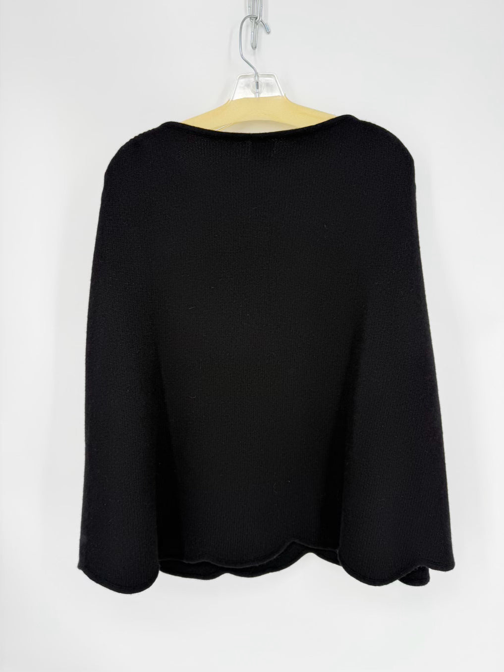 CAROLYN ROWAN Black Cashmere Sequins Shawl