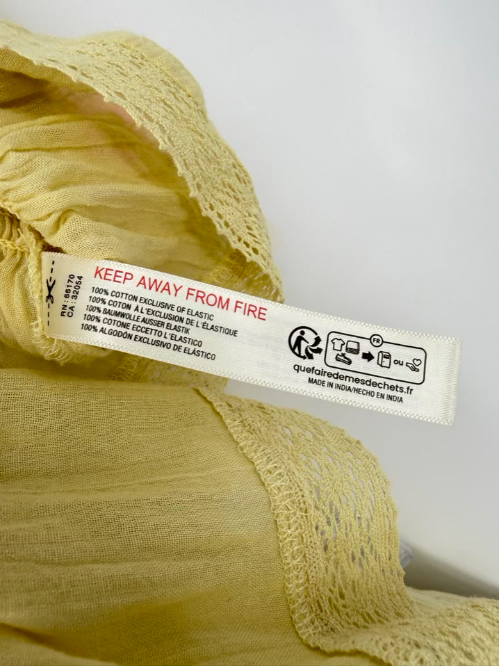 FREE-EST Wmn's Size XS Pale Yellow 2 Piece Set NWT