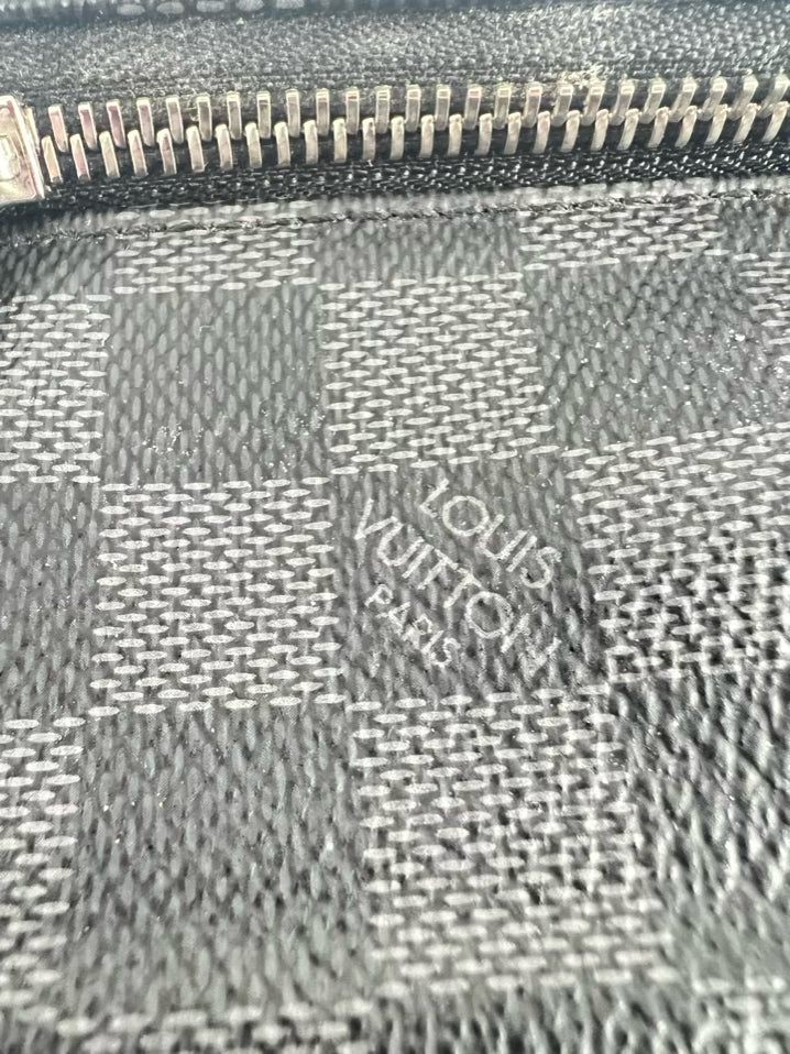 LOUIS VUITTON Gray Monogram Coated Canvas Toiletry Bag