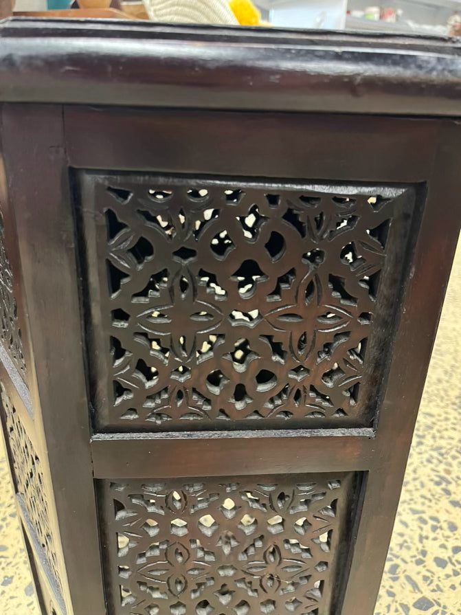 Wood Moroccan Style Occasional Table
