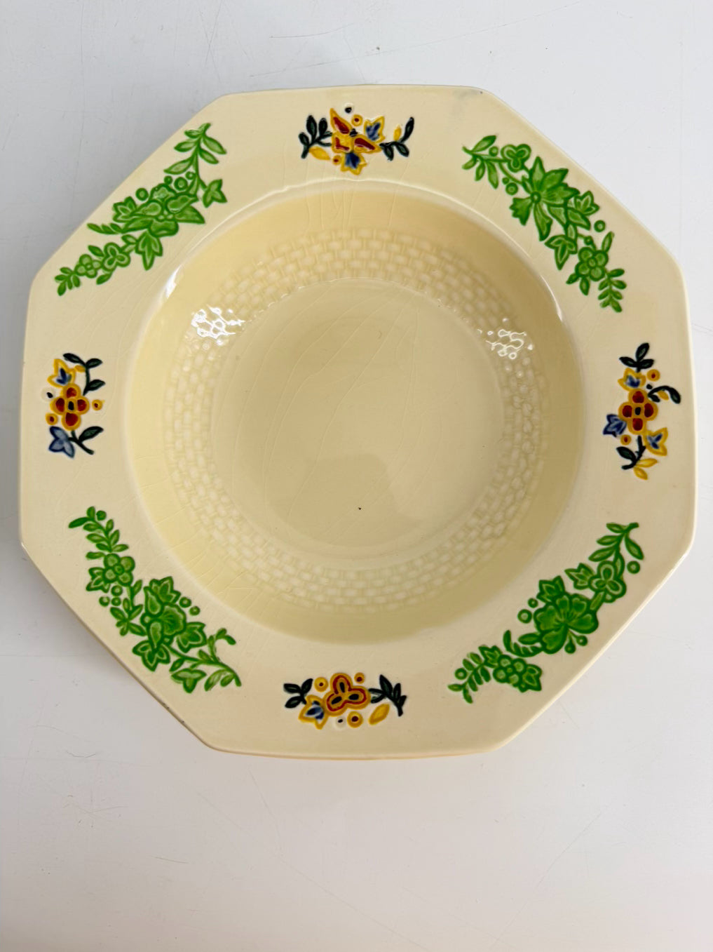 ROYAL DOULTON Yellow & Green 7 Piece Dinnerware Setting for 4