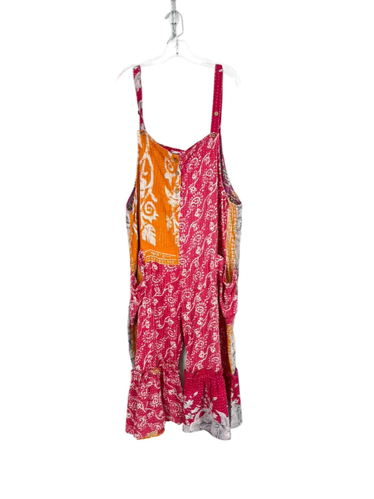 KANTHA BAE Size Free Size Magenta & Orange Print Overalls