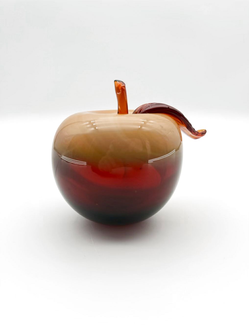 UKRAINE ART GLASS Tan & Cream Glass Fruit