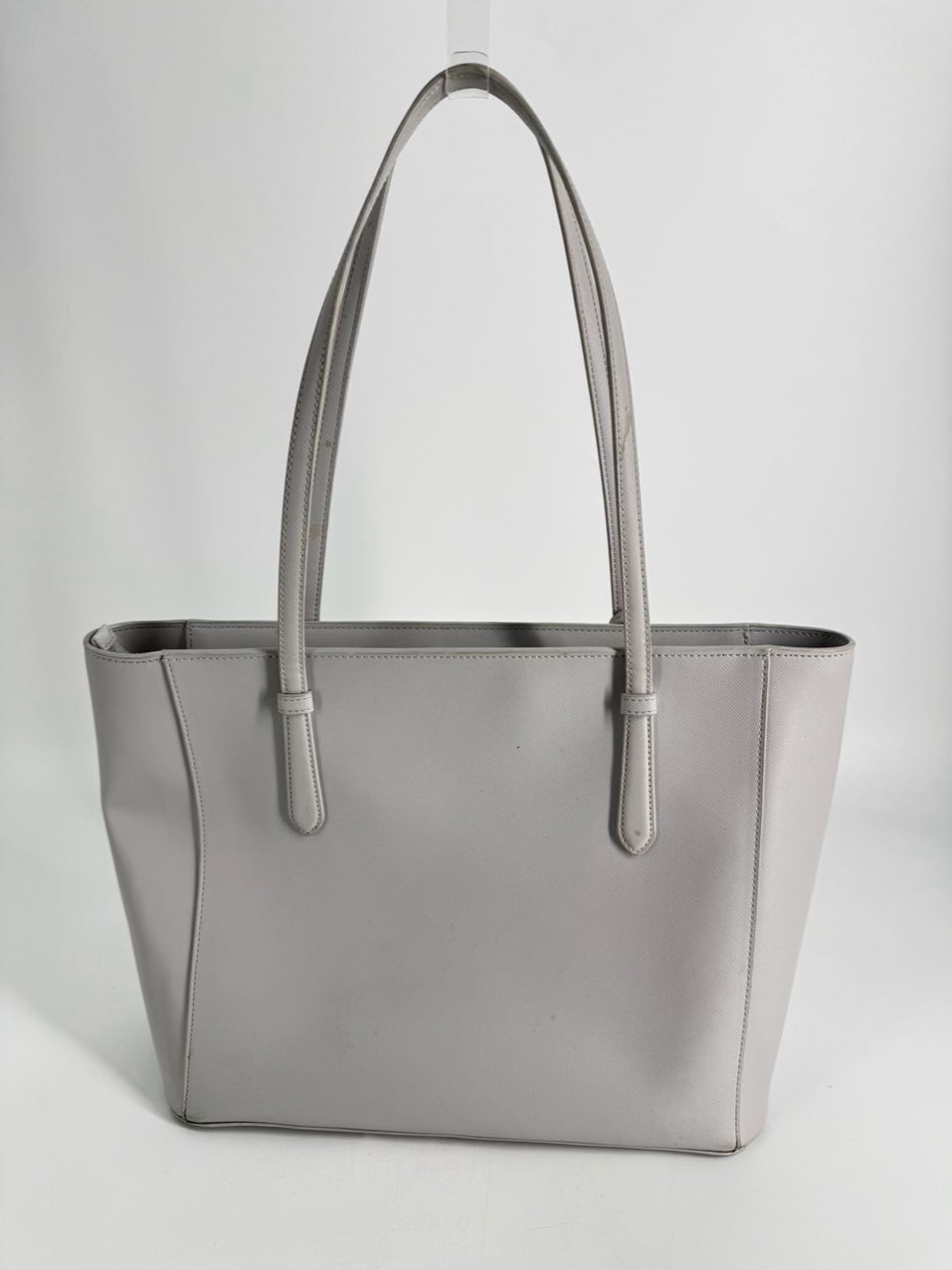KATE SPADE Gray Leather Tote Bag
