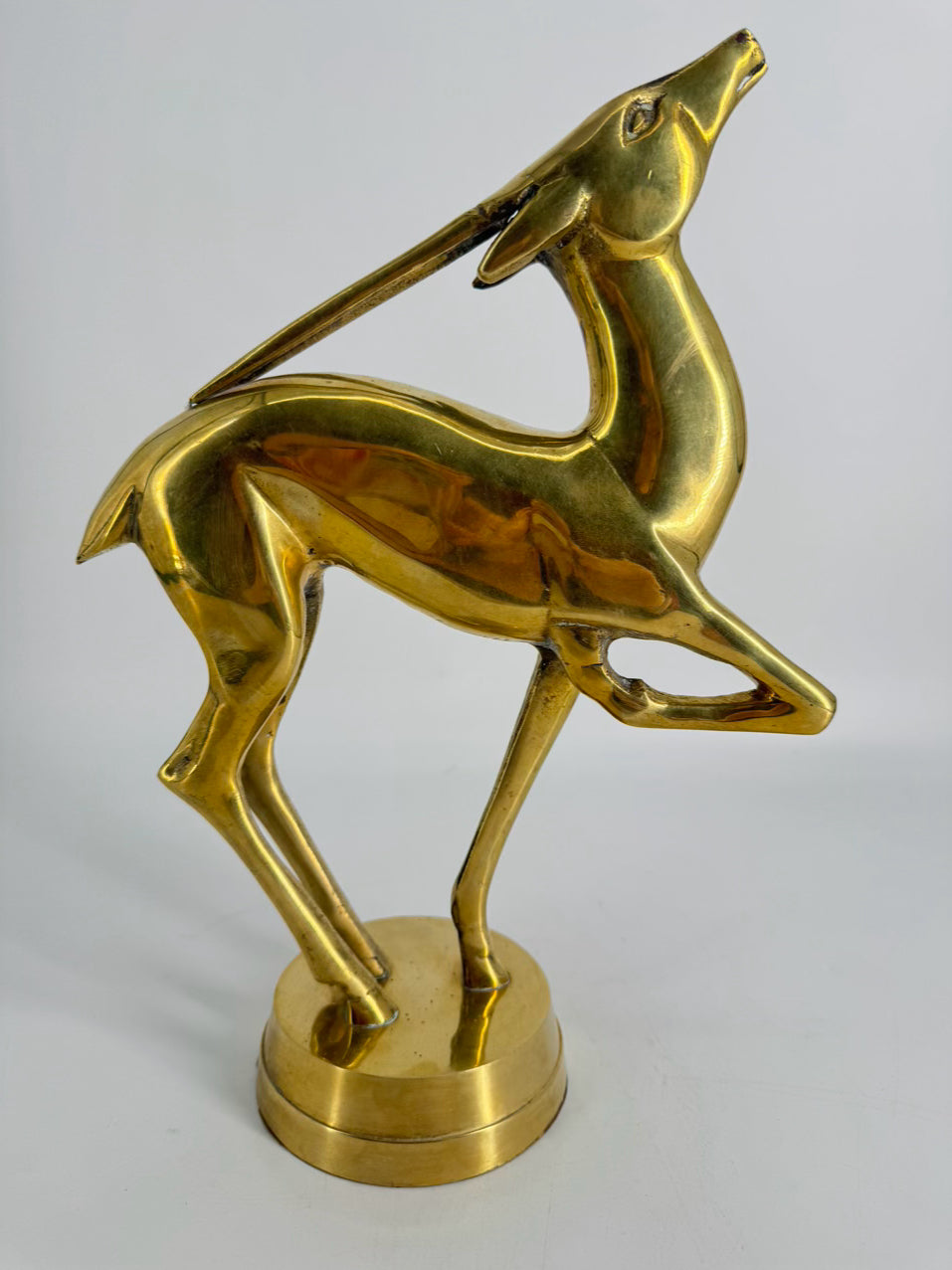 VINTAGE Brass Antelope Figure