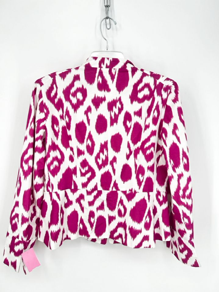 LAFAYETTE 148 Size 8 Fuchsia & White Blazer