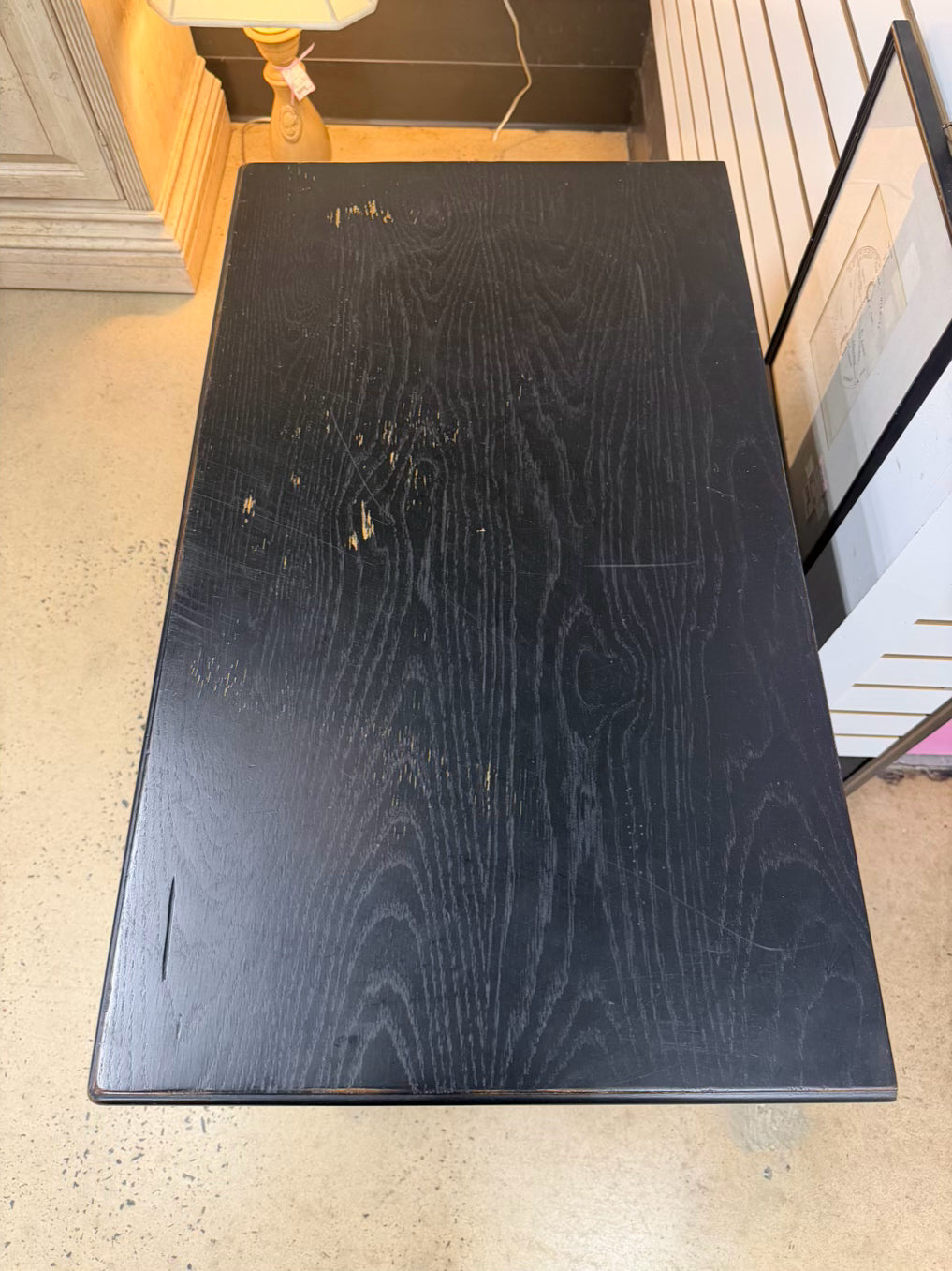 THOMASVILLE Black Wood Chest w/ Drawers