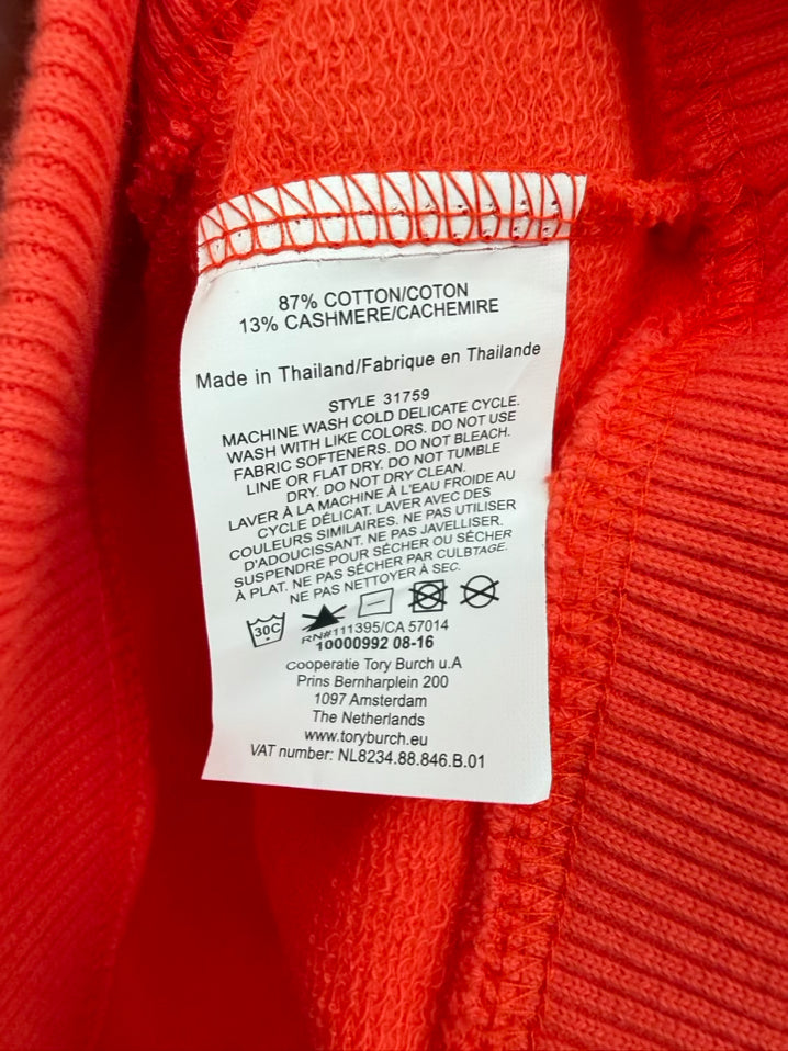 TORY SPORT Size M Orange Pullover NWT