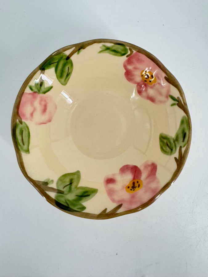 FRANCISCAN Pink & Green Desert Rose Dinnerware Set for 6