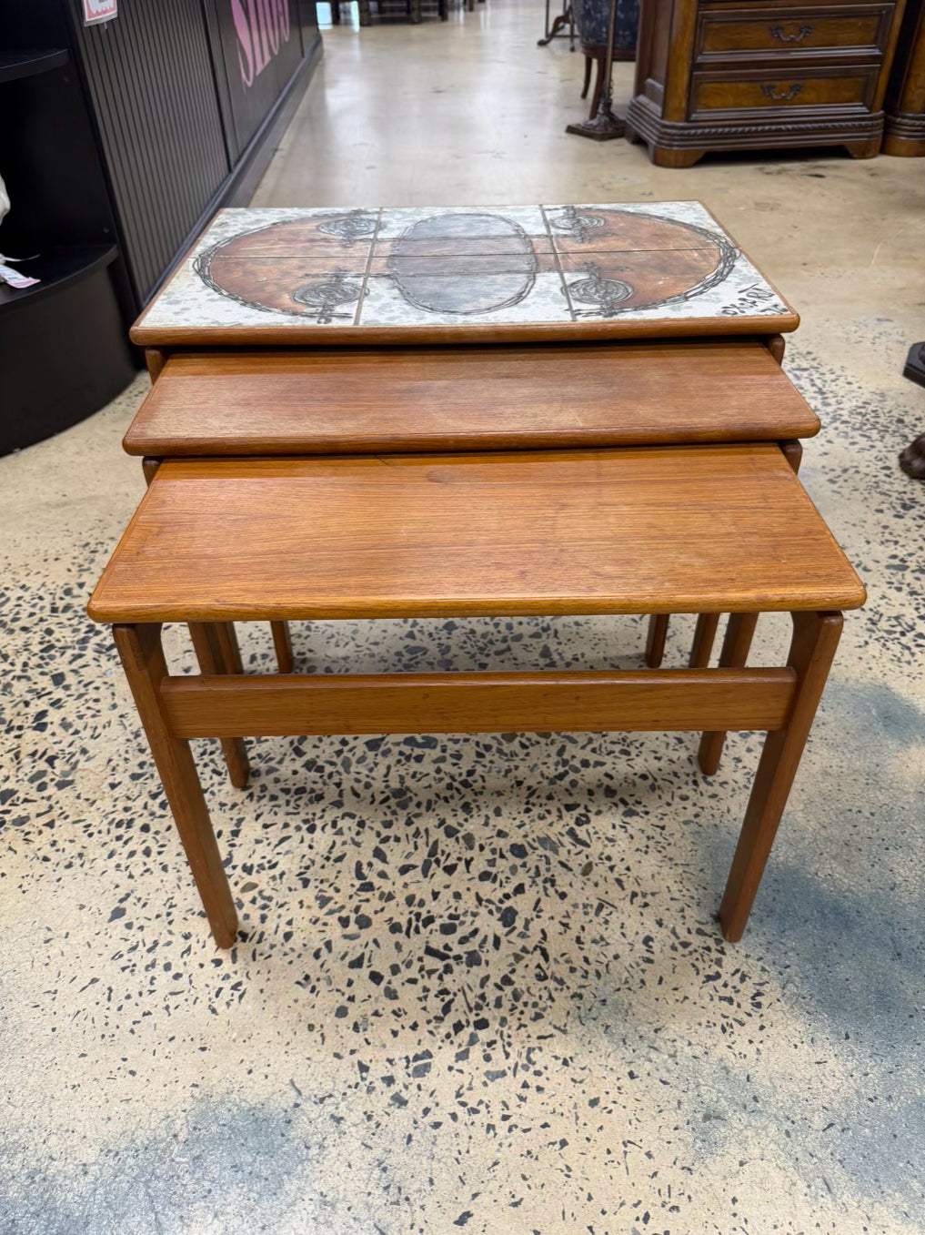 XO Teak Nesting Tables Made In Denmark