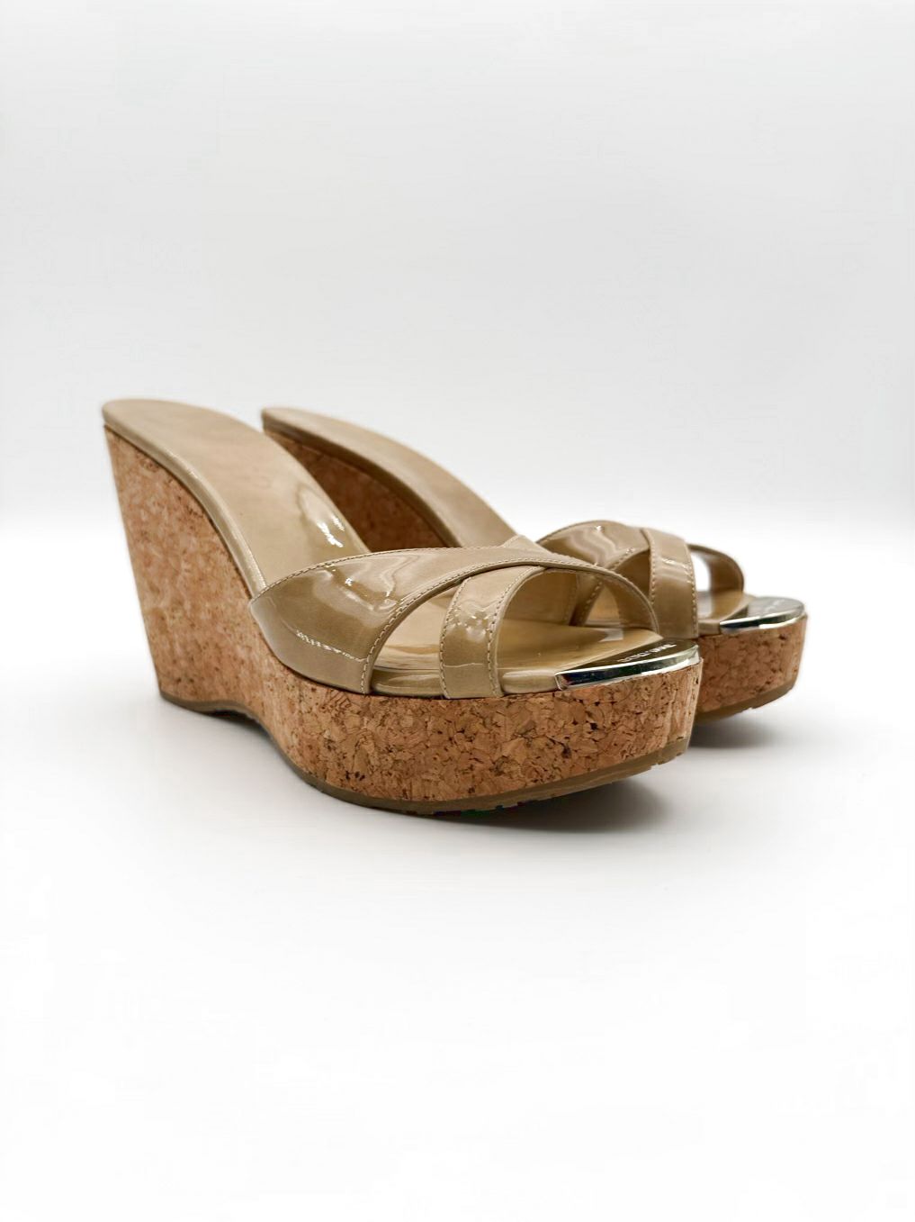JIMMY CHOO Size WMNS 38 Natural Cork Wedge