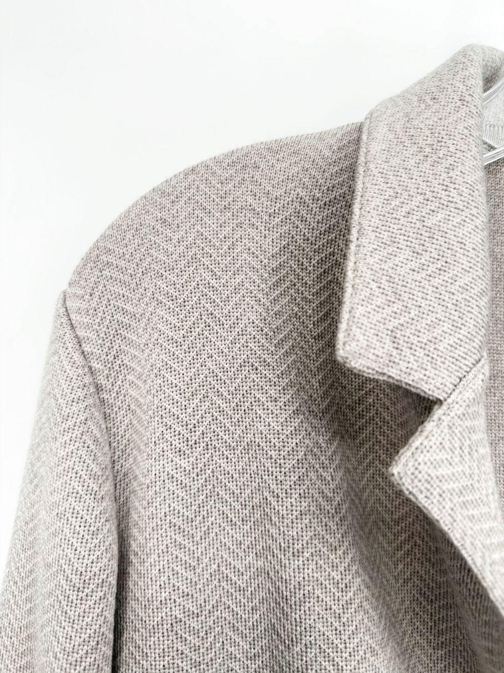 PATRICK ASSARAF Wmn's Size XL Neutral Merino Wool Blazer/Jacket