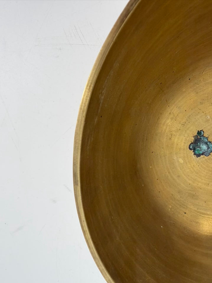 Oriental Brass Etched Bowl