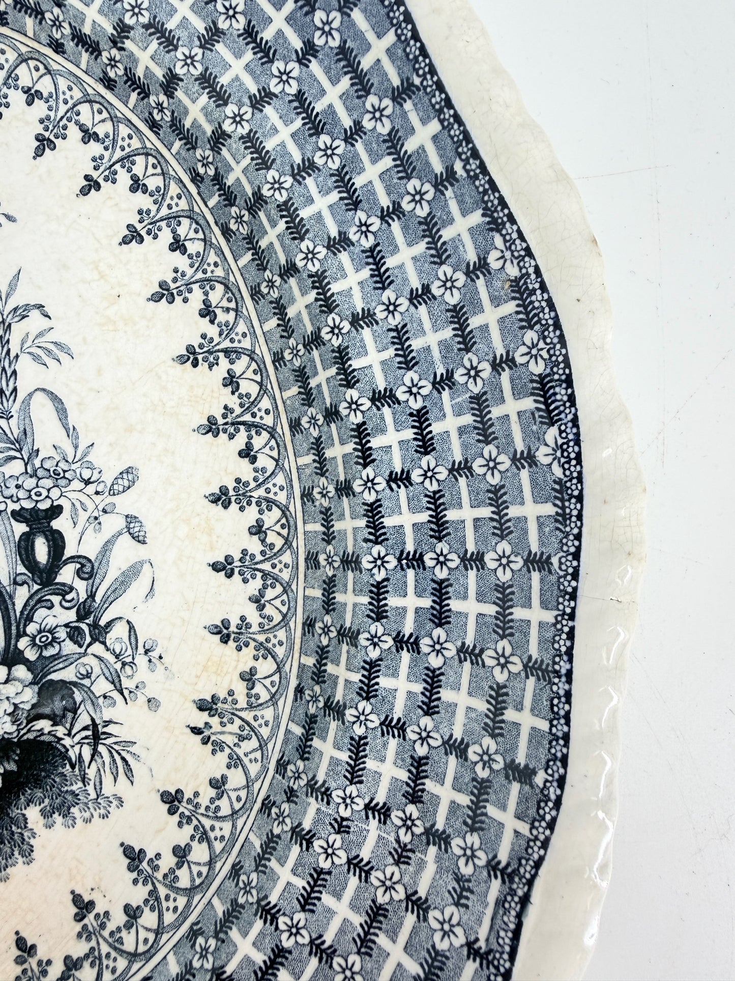 MINTON Blue & White Porcelain Platter