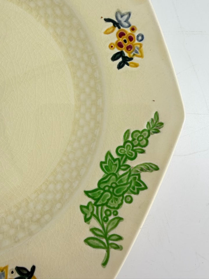 ROYAL DOULTON Yellow & Green 7 Piece Dinnerware Setting for 4