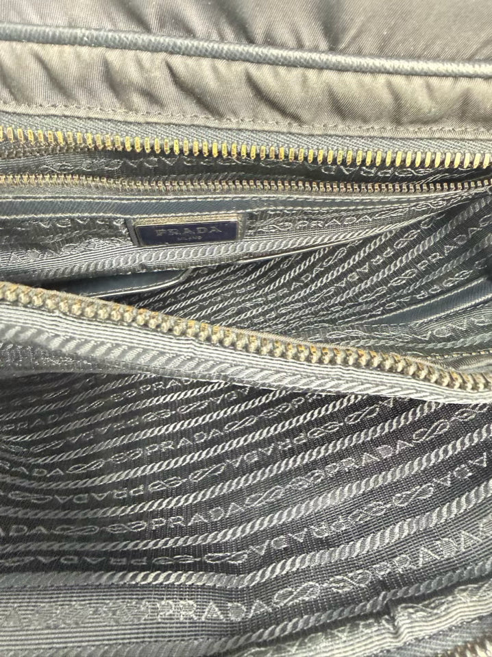 PRADA Navy Nylon Briefcase