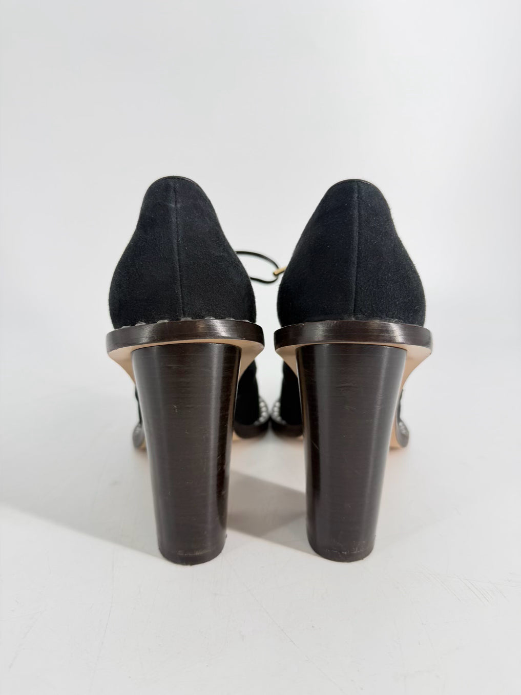 CHARLOTTE OLYMPIA Size 39 Black Studded Detail Heels