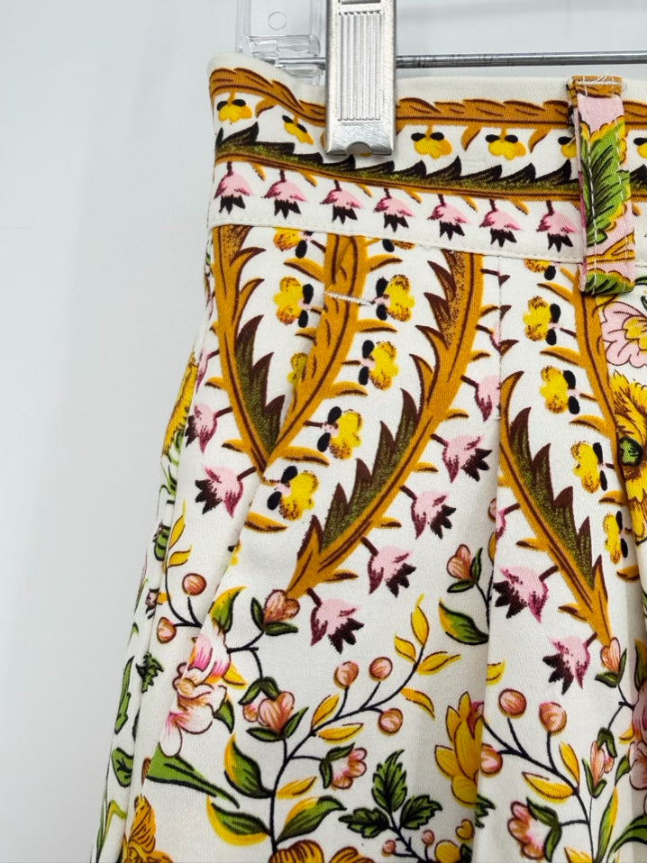 A LOVES A Size 8 Yellow & Green Floral Shorts NWT