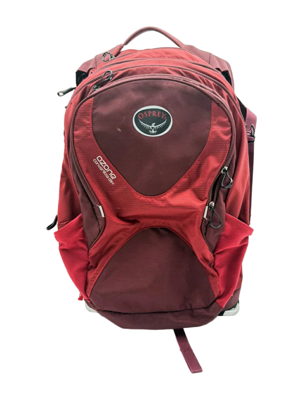 OSPREY Ozone Convertible Day Red Nylon Back Pack w/ Wheels
