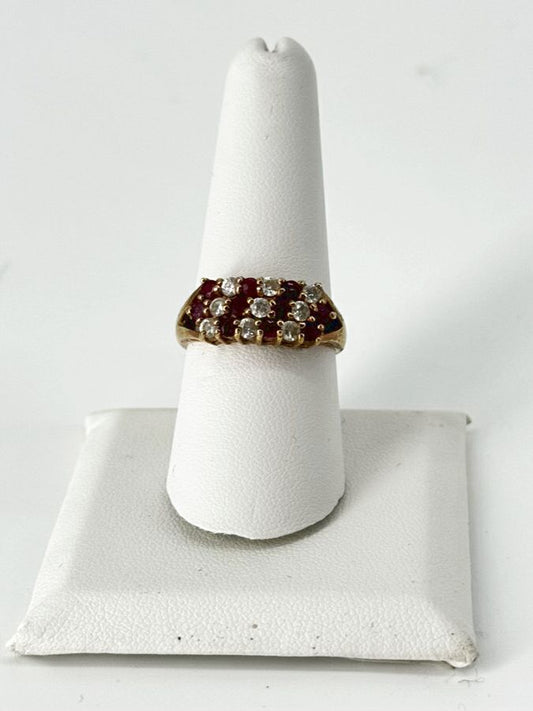 14K Ruby & Diamond Ring